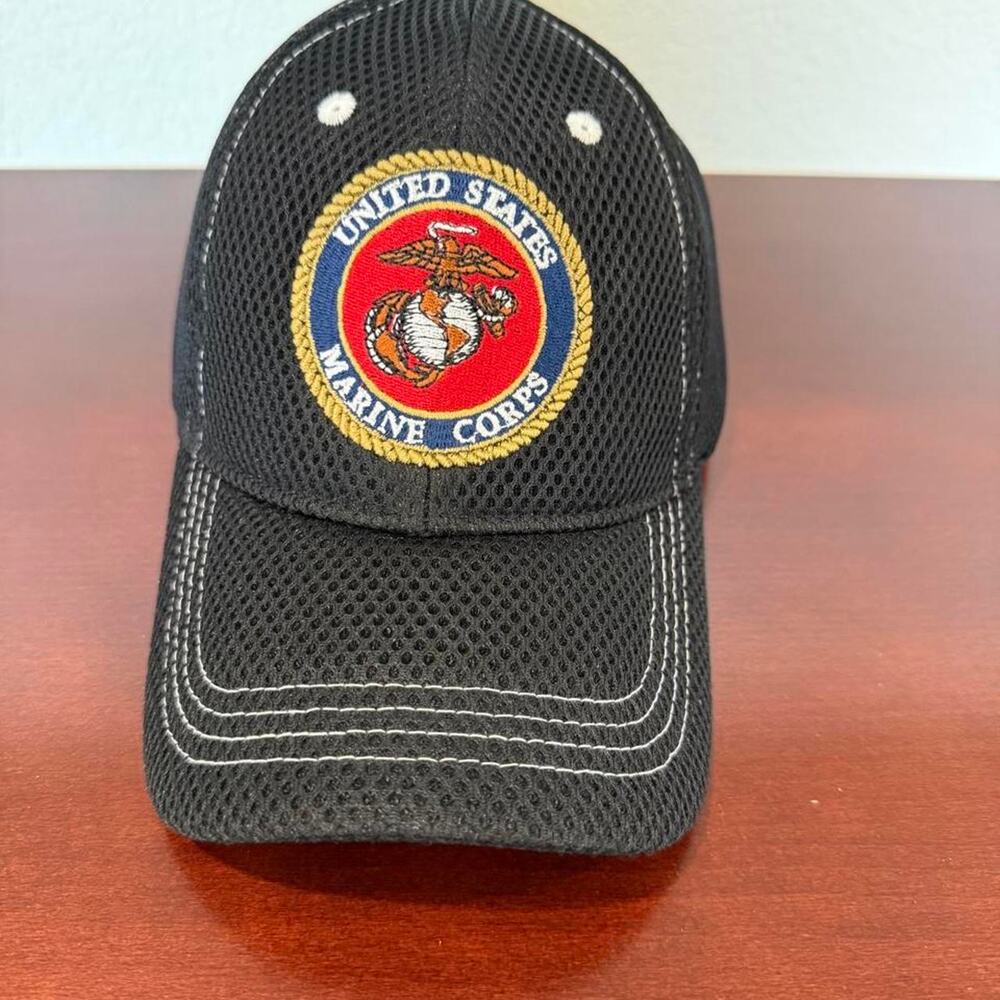 Black mesh USMC Marines ballcap New